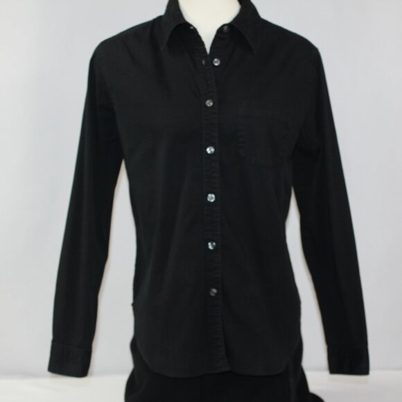 The Limited Black Vintage Long‎ Sleeve Button-up Shirt Size M - Picture 1 of 7